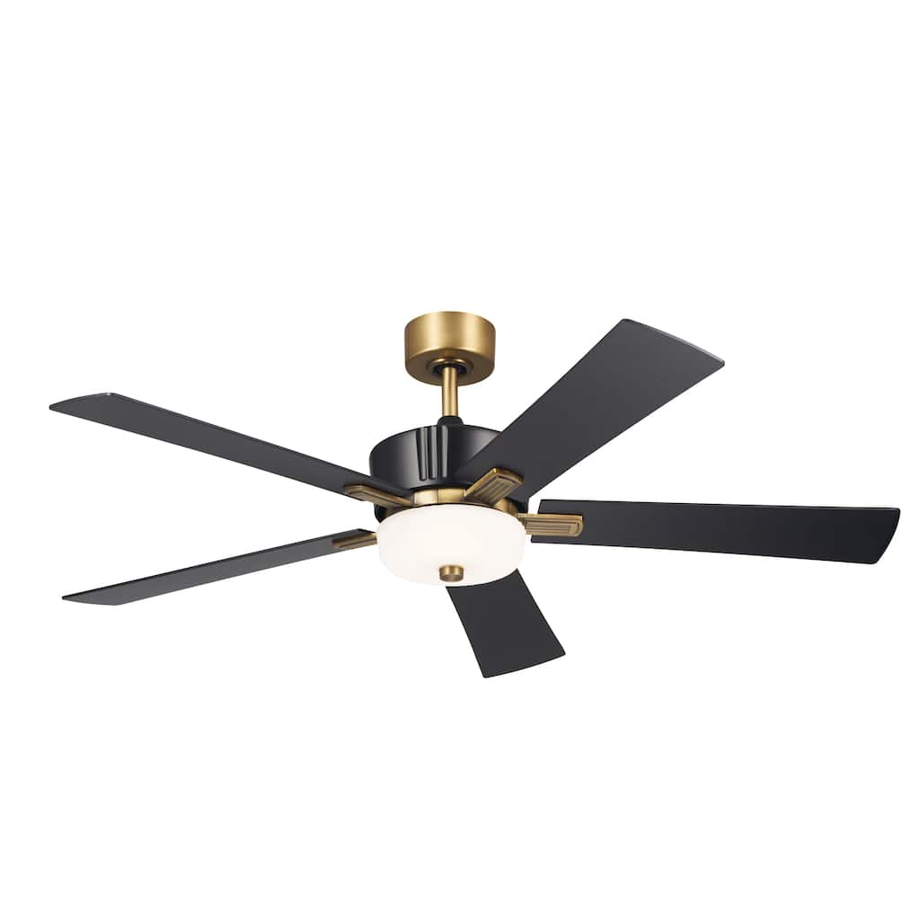 Kichler Lighting Icon 56 inch Integrated LED Indoor Satin Black Ceiling Fan