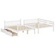 preview thumbnail 29 of 29, Full size rubberwood bunk bed with 2 drawers that converts to 2 full size beds