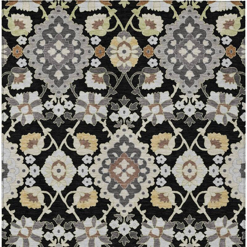 HomeRoots Oriental Traditional Rectangle Outdoor Rug