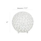 preview thumbnail 21 of 36, Elegant Designs Crystal Ball Sequin Chrome Table Lamp