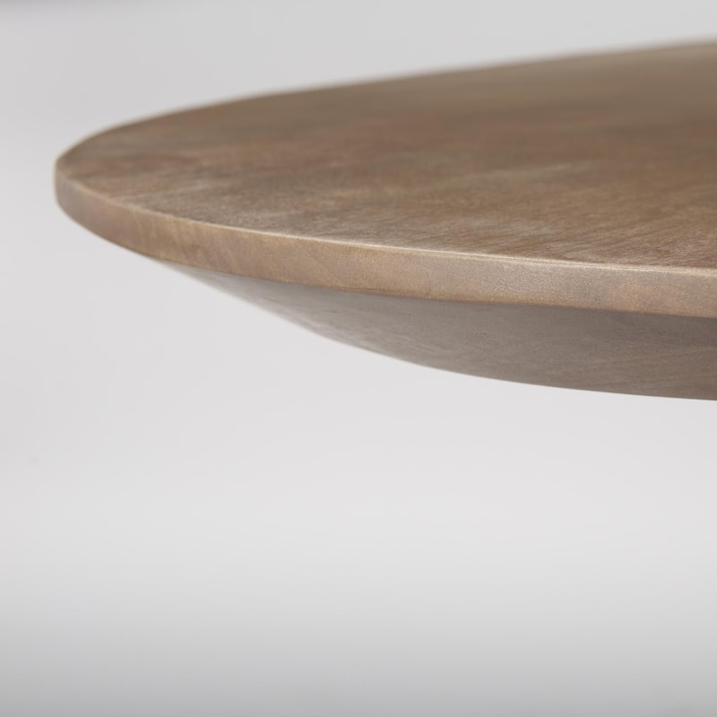 Lance 94"L x 50"W x30"H Medium Brown Solid Wood Oval Dining Table - 94.0L x 50.0W x 30.0H