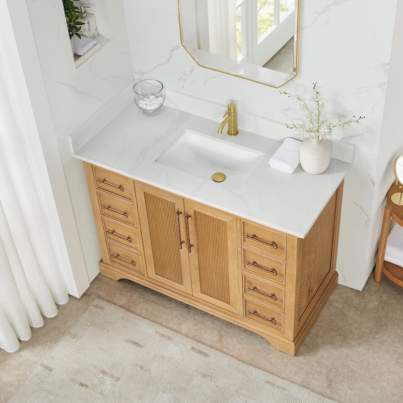 Tokyo Bath Vanity with Quartz Stone Top without Mirror