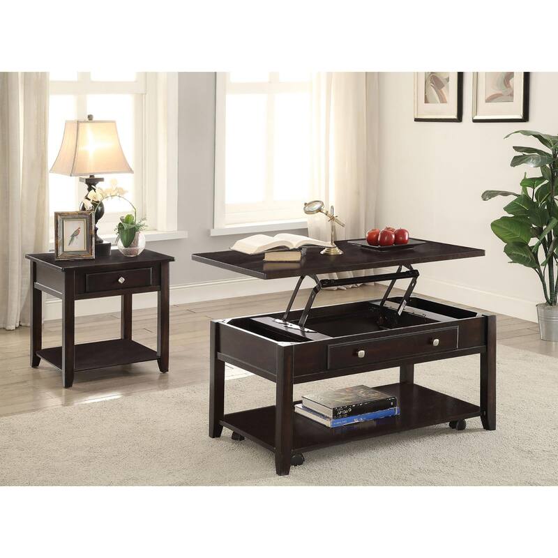 Neoclassical Style Walnut 1-Shelf End Table,Plant Stands
