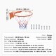 preview thumbnail 10 of 9, Orange Heavy Duty Q235 Wall Door Mounted Basketball Hoop with Nylon Net Perfect to Indoor or Outdoor Use