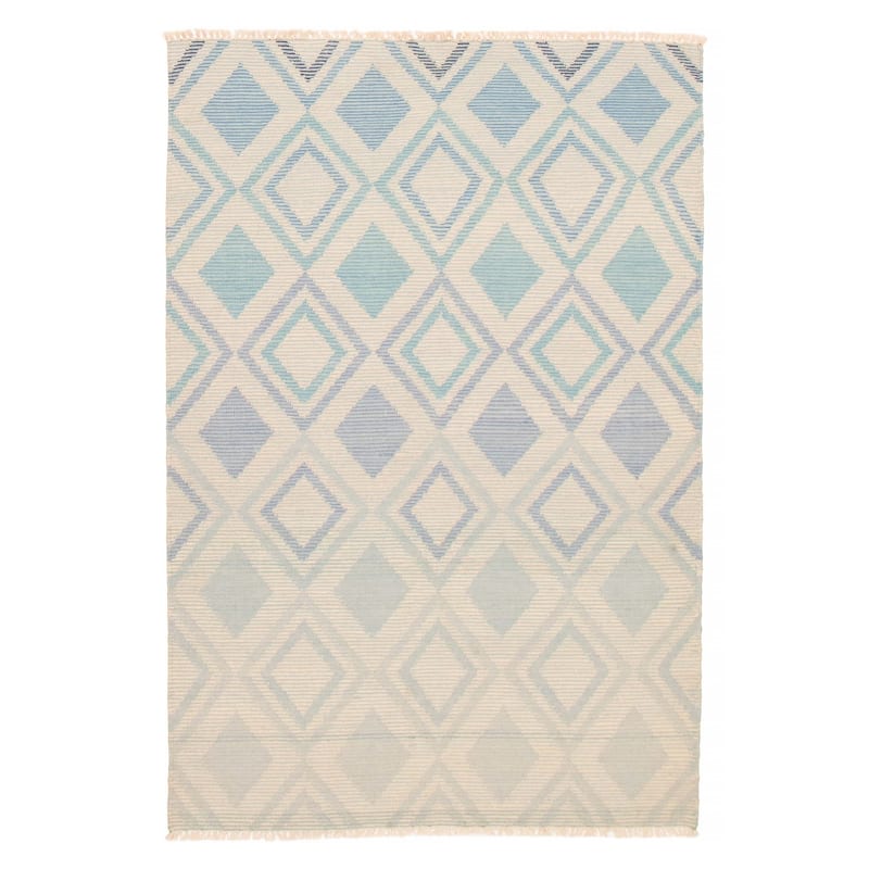 Ankara Blue Kilim 5'2" x 7'9" - 5'2 x 7'9 - Light Blue - 5'2 x 7'9