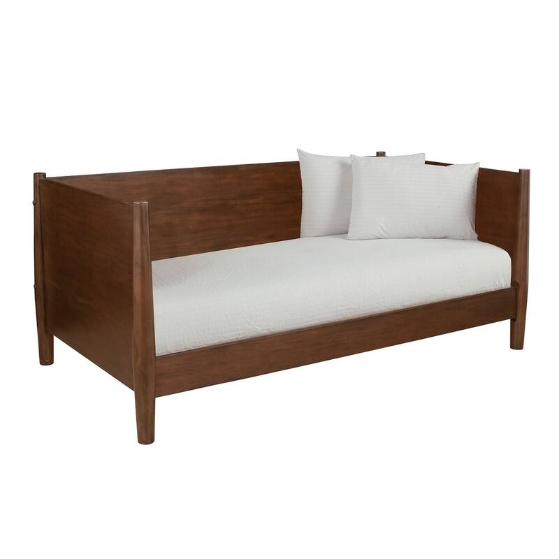 Alpine Furniture Flynn Mid Century Modern Twin Day Bed, Walnut