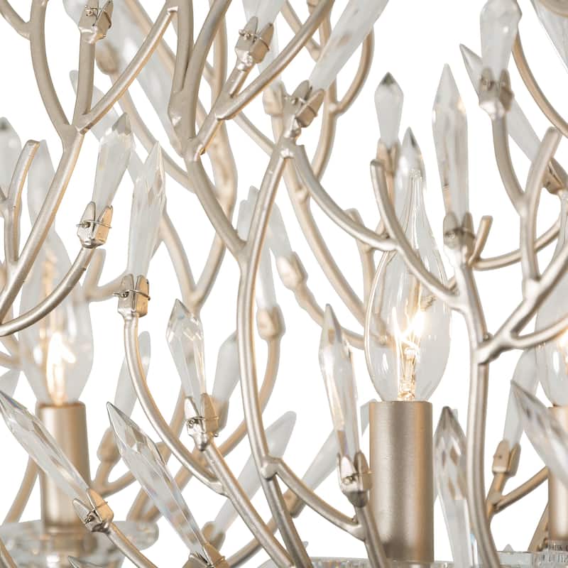 Bask 8-light Gold Dust Linear Pendant with Crystal - N/A