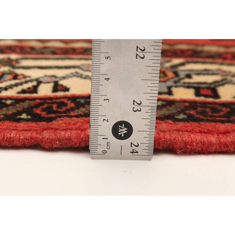 ECARPETGALLERY Hand-knotted Andelz Red Wool Rug - 3'3 x 4'11