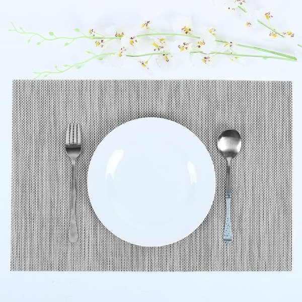 Heat Resistant Non-skid Removable PVC Table Mats Woven Placemats. Opens flyout.