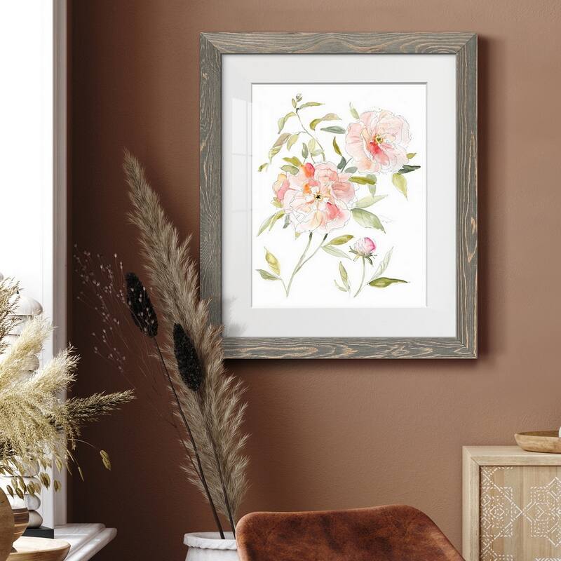 Sketchbook Cottage Rose II-Premium Framed Print - Ready to Hang