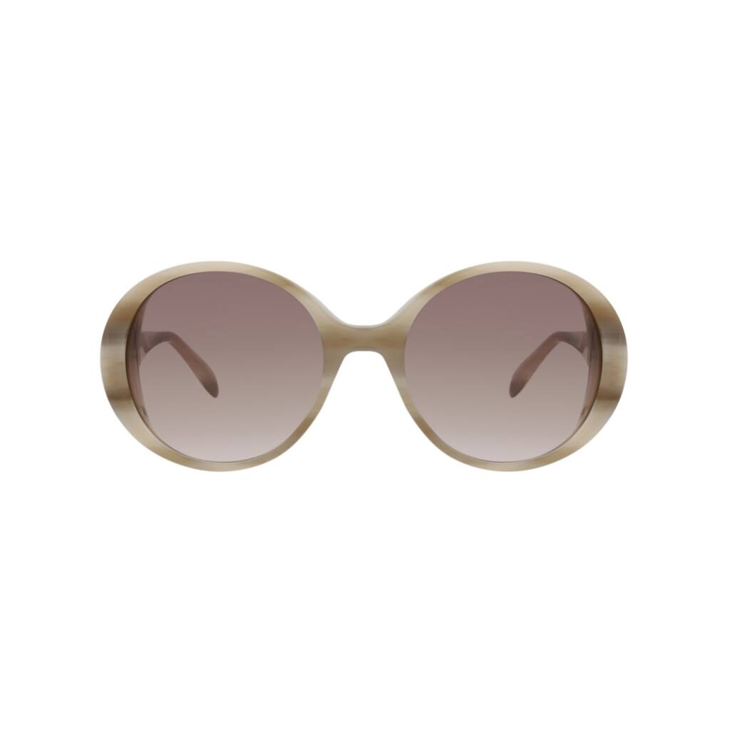 Alexander McQueen Round-Frame Acetate Sunglasses