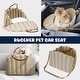 preview thumbnail 9 of 24, WOWMAX Small Dog Car Seat for Center Console Pet Booster Seat for Car Cat Carrier