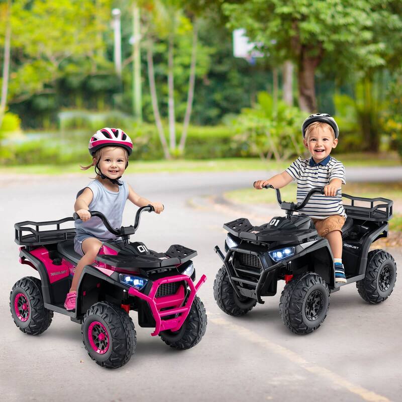 Costway 24V Kids Ride on Electric ATV Car Toy with Spring Suspension & - See Details