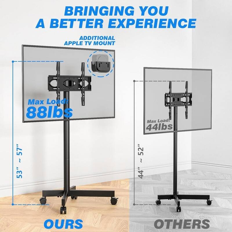 Rolling TV Stand