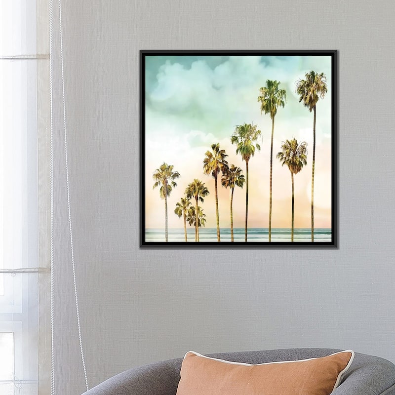 iCanvas "Beach Palms I" by Devon Davis Framed Canvas Print