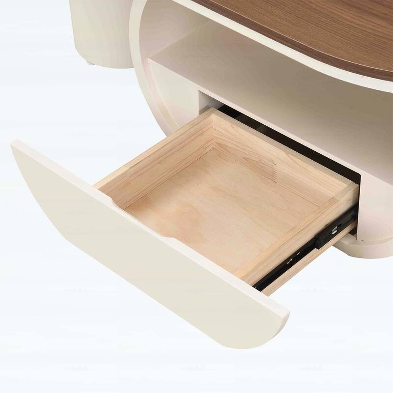 Modern Oval Coffee Table with Storage,Metal Frame for Elegant Living Room Decor