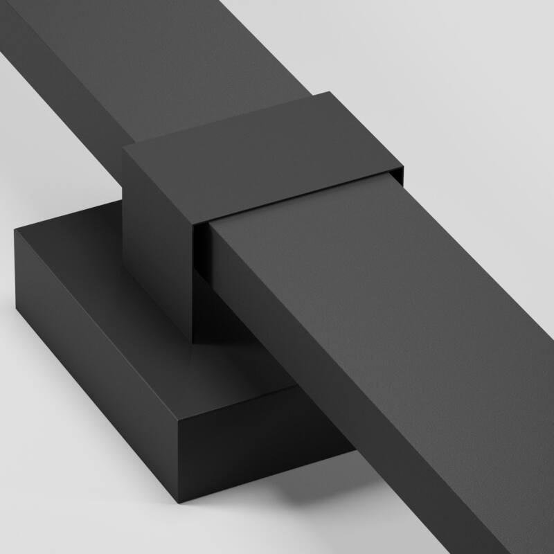 1-Light Black/White Aluminum LED Outdoor Wall Sconce (1 Pack / 2 Pack)