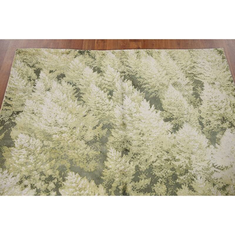 Modern / Abstract Rug Hand-Knotted Wool Carpet - 4'8"x 6'6"