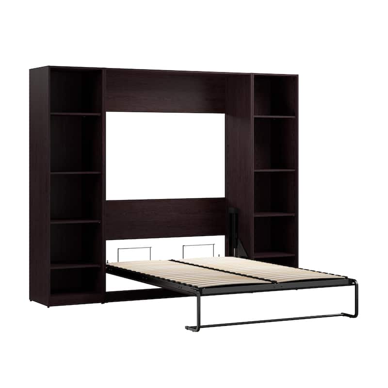Claremont Full Murphy Bed with Closet Organizers (99W) by Bestar