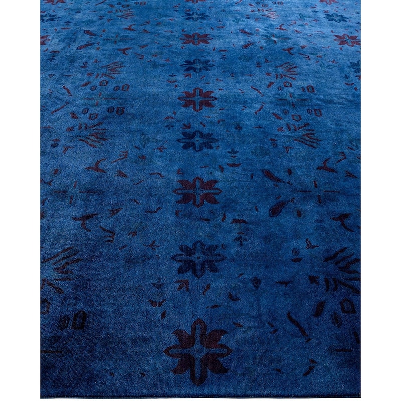 Vibrance, One-of-a-Kind Handmade Area Rug - Purple, 8' 0" x 10' 3" - 8' 0" x 10' 3"