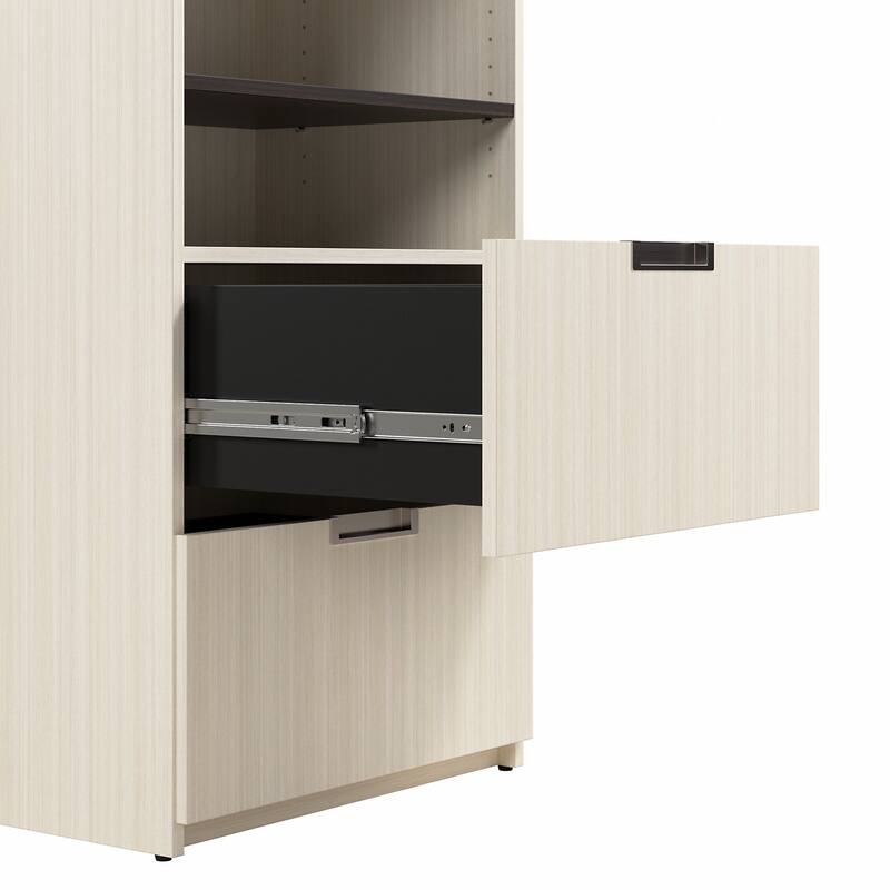 Lumina 24W Tall Storage Cabinet with Doors and Drawers by Bestar