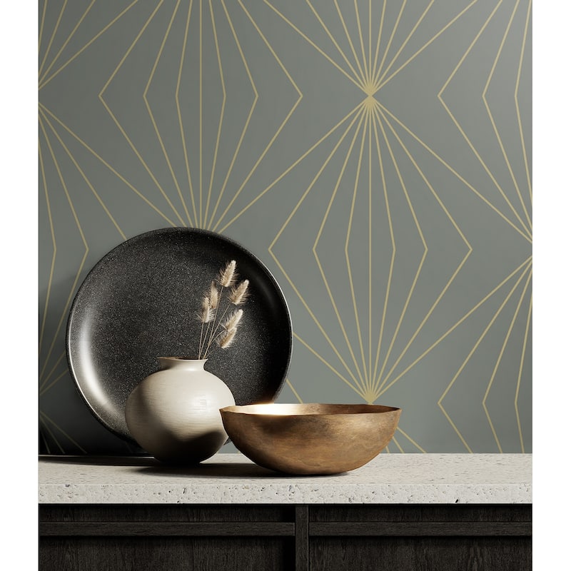 NextWall Gem Geometric Peel and Stick Wallpaper