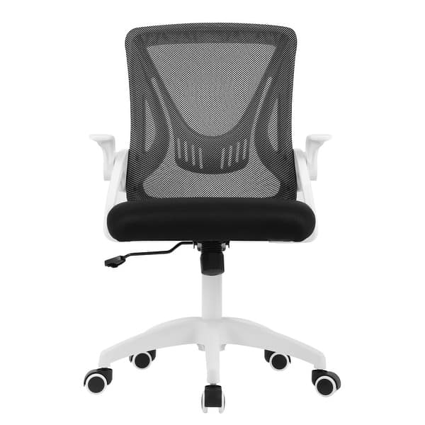 slide 2 of 8, Office Chair Mid Back Ergonomic Adjustable Mesh Computer Desk Chair Executive Swivel Chair Black