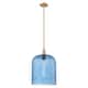 Option Brushed Brass / Blue Shade