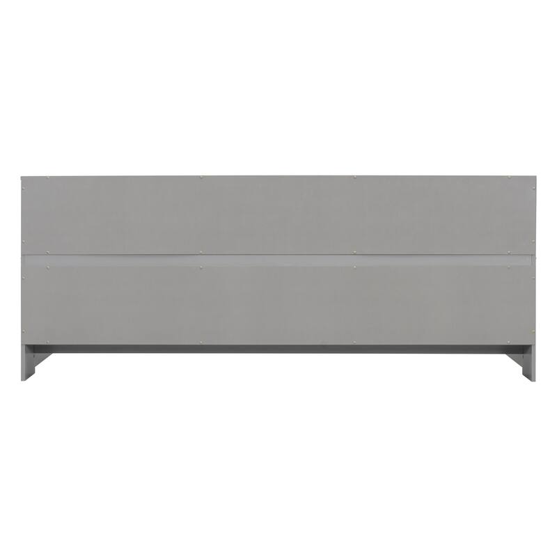 Twin Floor Bed with Bedside Bookcase and Guardrails