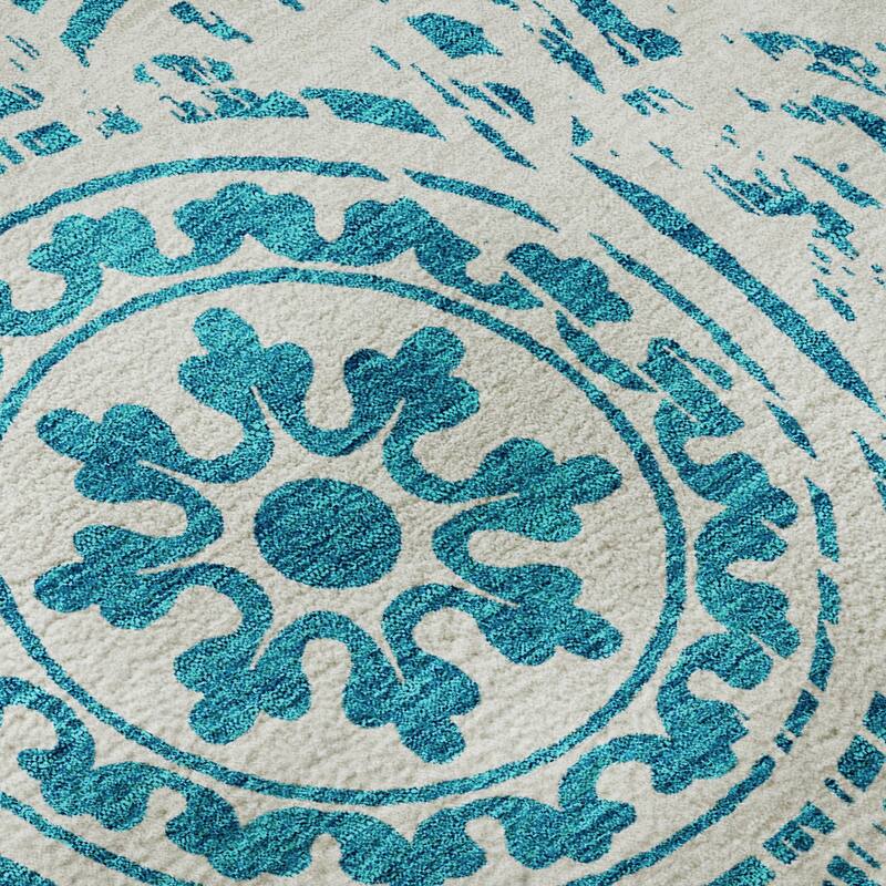 Premium Washable Super Soft Vanishing Medallion Mayfield Rug