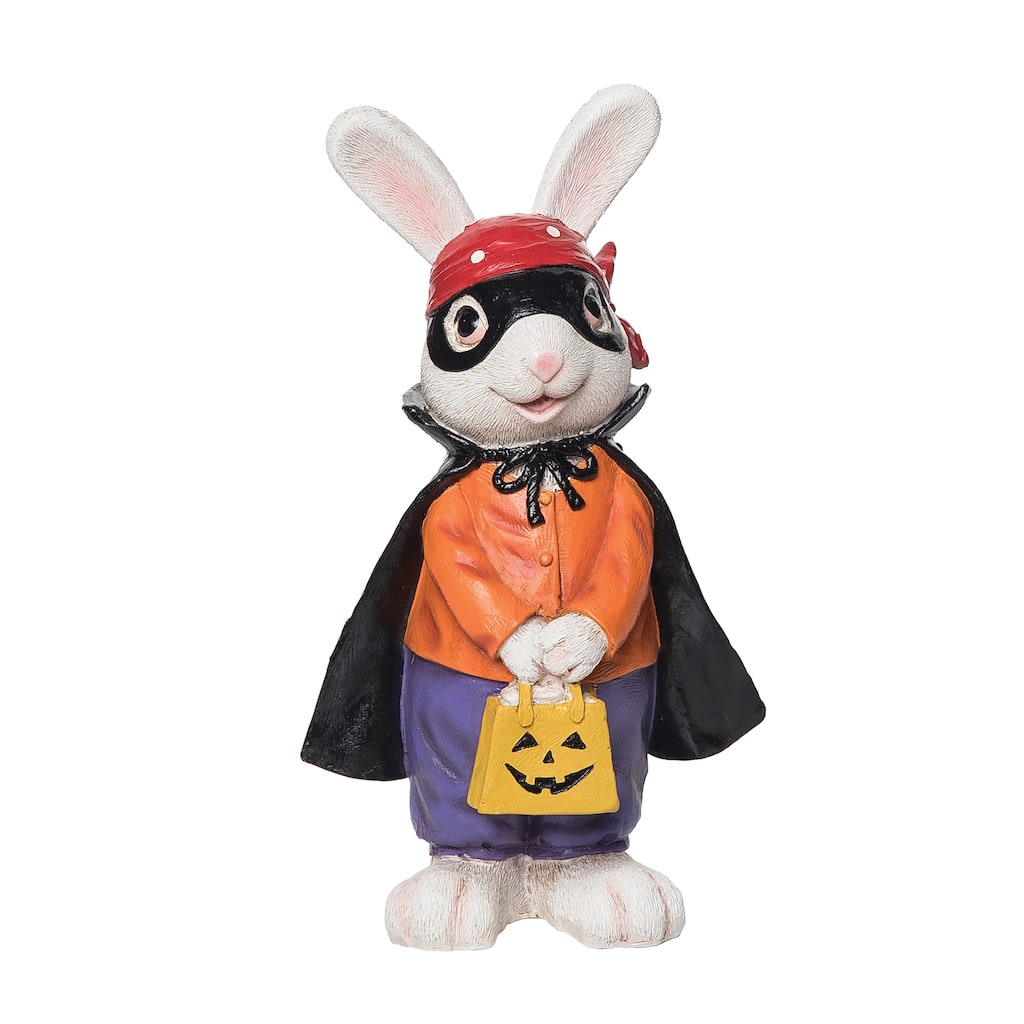 Trick or Treat Zorro Rabbit Small Halloween Decorative Figurine