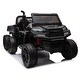 preview thumbnail 13 of 38, 24V 2-Seater UTV-XXL Ride On Truck with Dump Bed for kid,Ride On 4WD UTV with 6 Wheels,Tipping and Openable Rear Cargo Bed Black