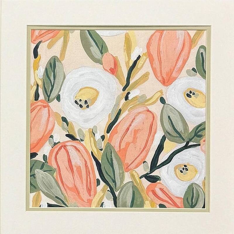 HomeRoots Set Of Two Gleeful Garden Silver Framed Wall Art