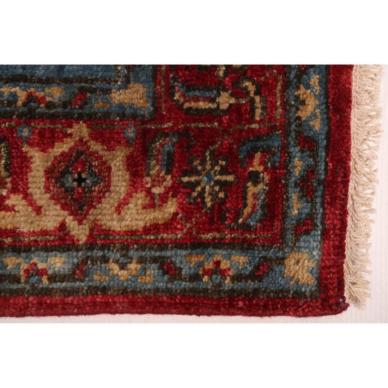 ECARPETGALLERY Hand-knotted Serapi Heritage Dark Red Wool Rug - 3'11 x 6'0