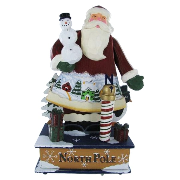 Old St. Nick Santa '12 Days of Christmas' Music Box