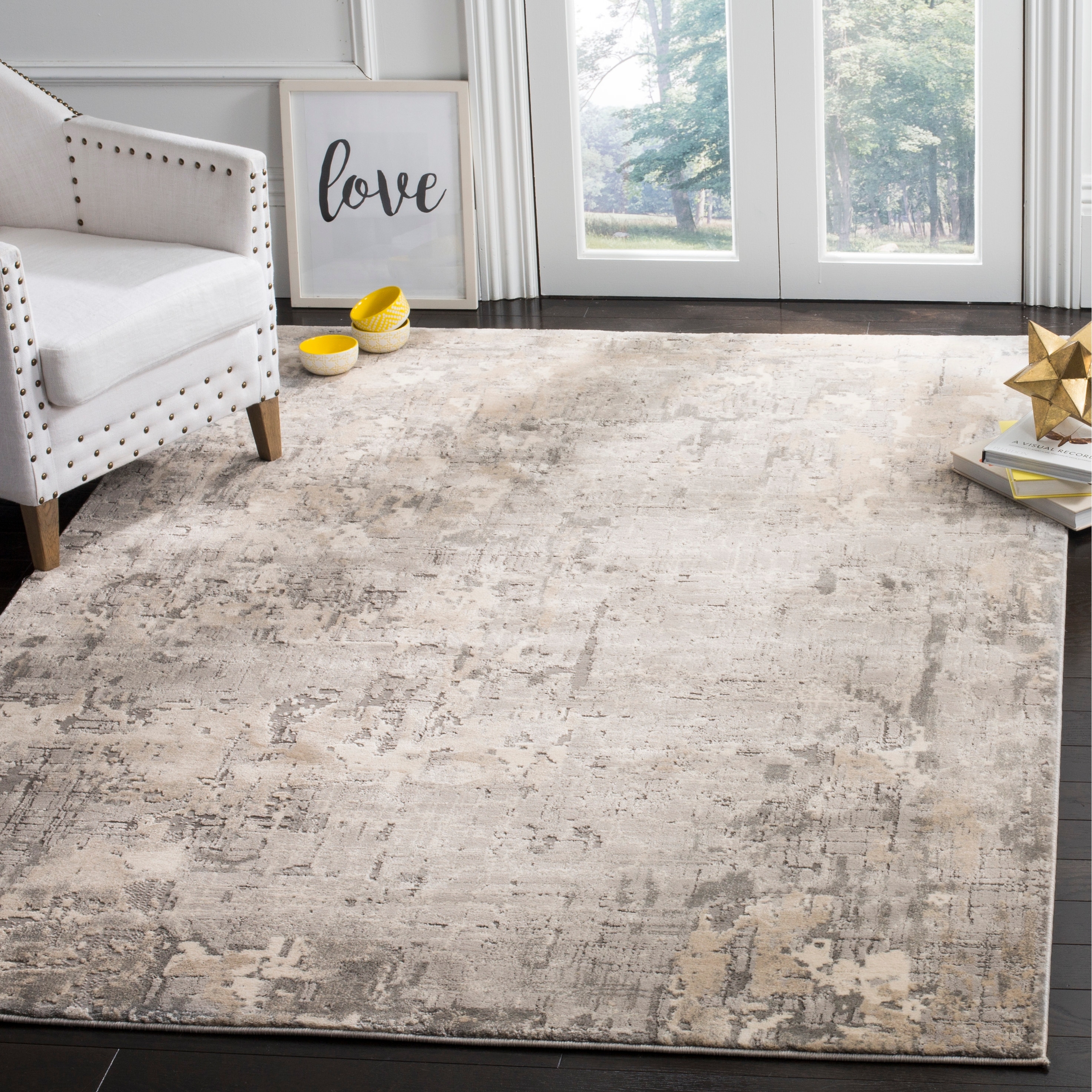 SAFAVIEH Meadow Heidegret Modern Abstract Rug