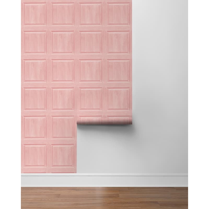 Arthouse Washed Faux Panel Peel and Stick Wallpaper
