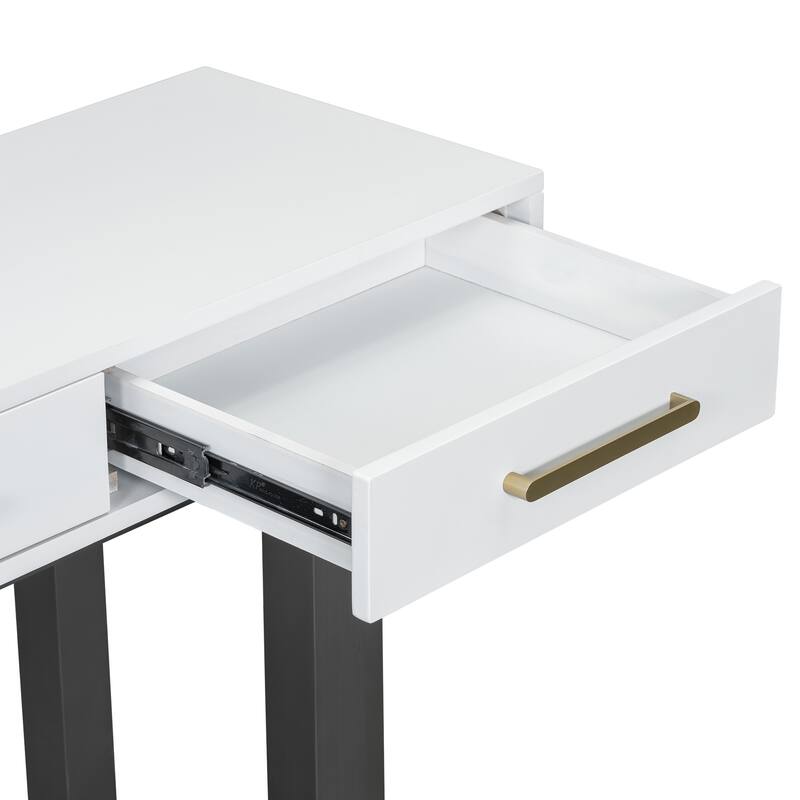 Modern Elegant Console Table Extra Long Entryway Table with 3 Drawers, for Entryway Hallway, Living Room Foyer, Corridor