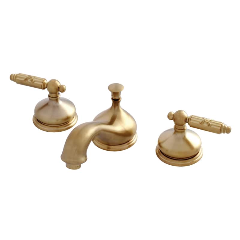Kingston Brass Georgian 8 in. Widespread Bathroom Faucet - Brushed Brass