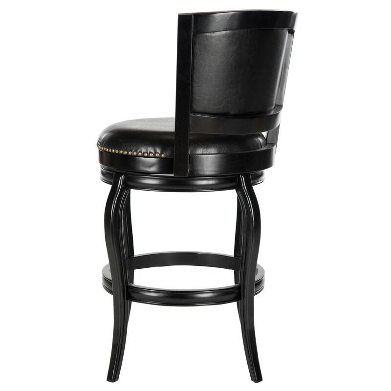 SAFAVIEH Pasquale Black 29-inch Bar Stool - 24" x 25" x 45"