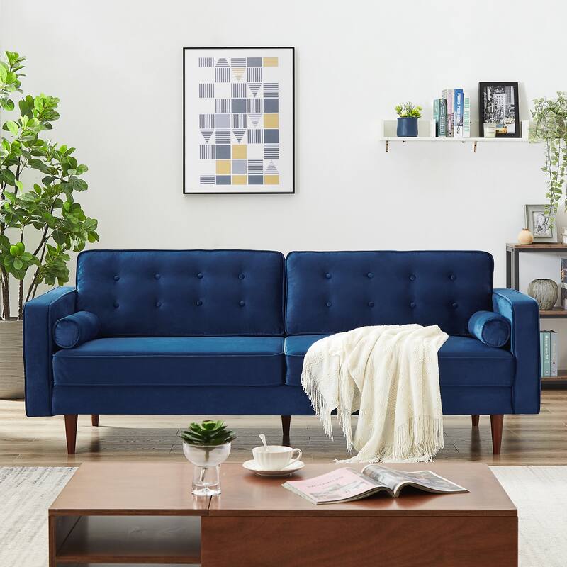 Kerry Mid Century Modern Comfortable Furniture Style Tufted Velvet Couch