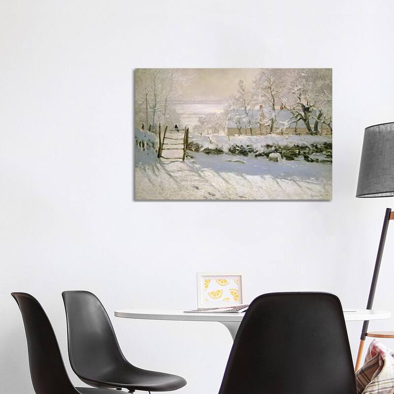 iCanvas "The Magpie, 1869 " by Claude Monet Canvas Print - 26x40x1.5