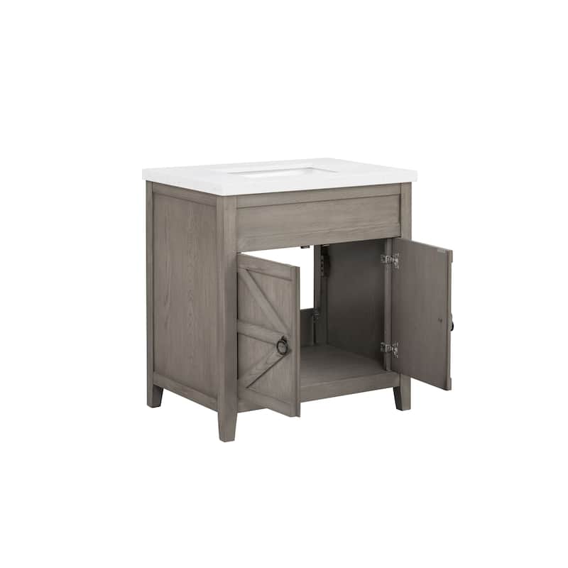 31'' Seward Bathroom Vanity with Engineered Stone Top - 31 L x 22 D x 34 H