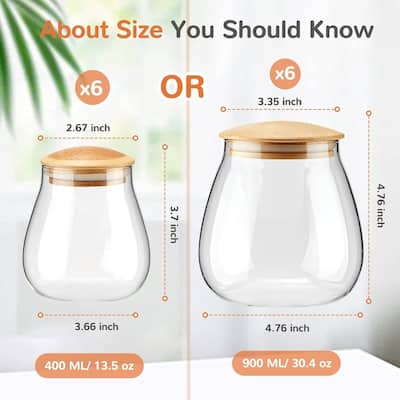 Round Glass Jar