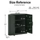 preview thumbnail 3 of 4, 31"H Corner Sideboard Cabinet Free-Standing Corner Storage Organizer