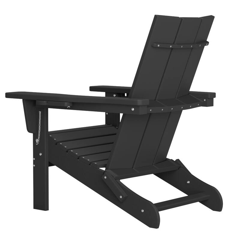 Foldable HDPE Modern Chair with Dual Cup Holders