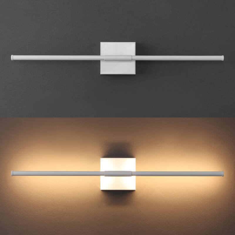 28" Dimmable Integrated LED Metal Wall Sconce, by JONATHAN Y