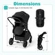 preview thumbnail 2 of 15, Babyjoy 2 in 1 Baby Stroller Folding High Landscape Pushchair with - See Details