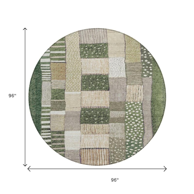 HomeRoots Geometric Transitional Rectangle Outdoor Rug