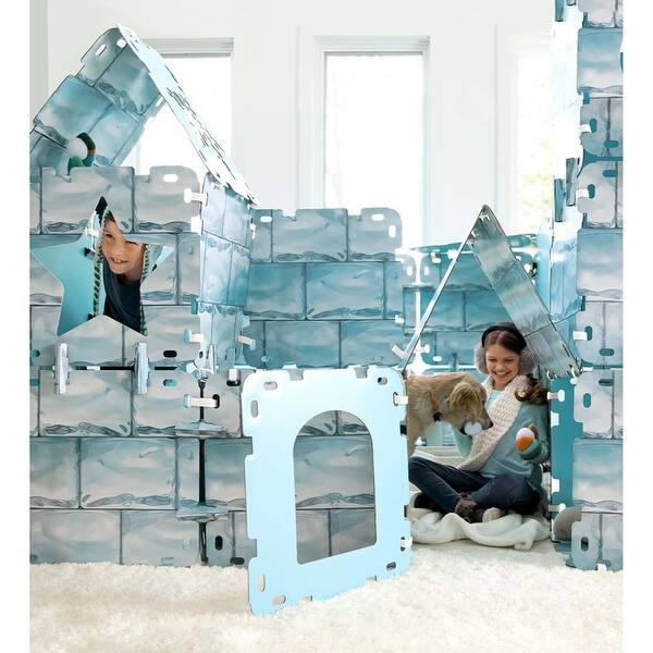 HearthSong Frozen Igloo Fantasy Fort, 16 Pieces - One Size  HearthSong Fantasy Forts Igloo Ice Castle Kids Indoor Outdoor Play Tent 16pc main image 0